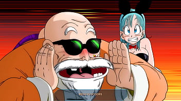 Mostrando a calcinha bulma hentai