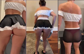 Christina Khalil's Naughty Maid Strip Leaked PPV Video