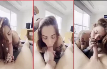 Peituda dando uma chupada no Presidente de Escola de Samba de São Paulo pra garantir o título de Musa do Carnaval