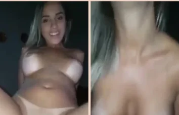 Vídeo de um cara assistindo uma loira se divertindo com o cara que está comendo ela