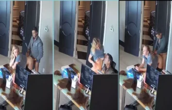 Câmeras de vigilância pegam a secretária transando com o chefe