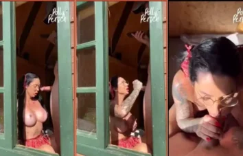 Polly Persch caprichando no boquete